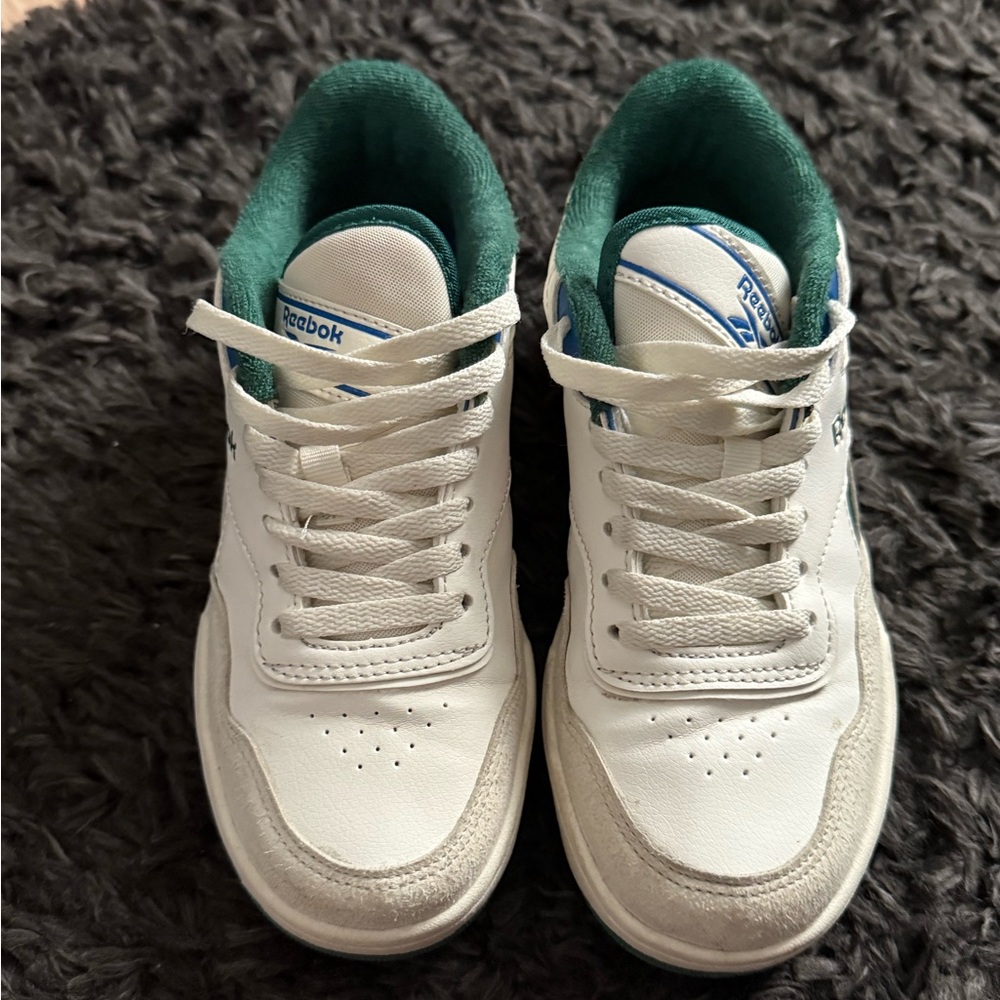 Reebok Classic White and Green Shoes